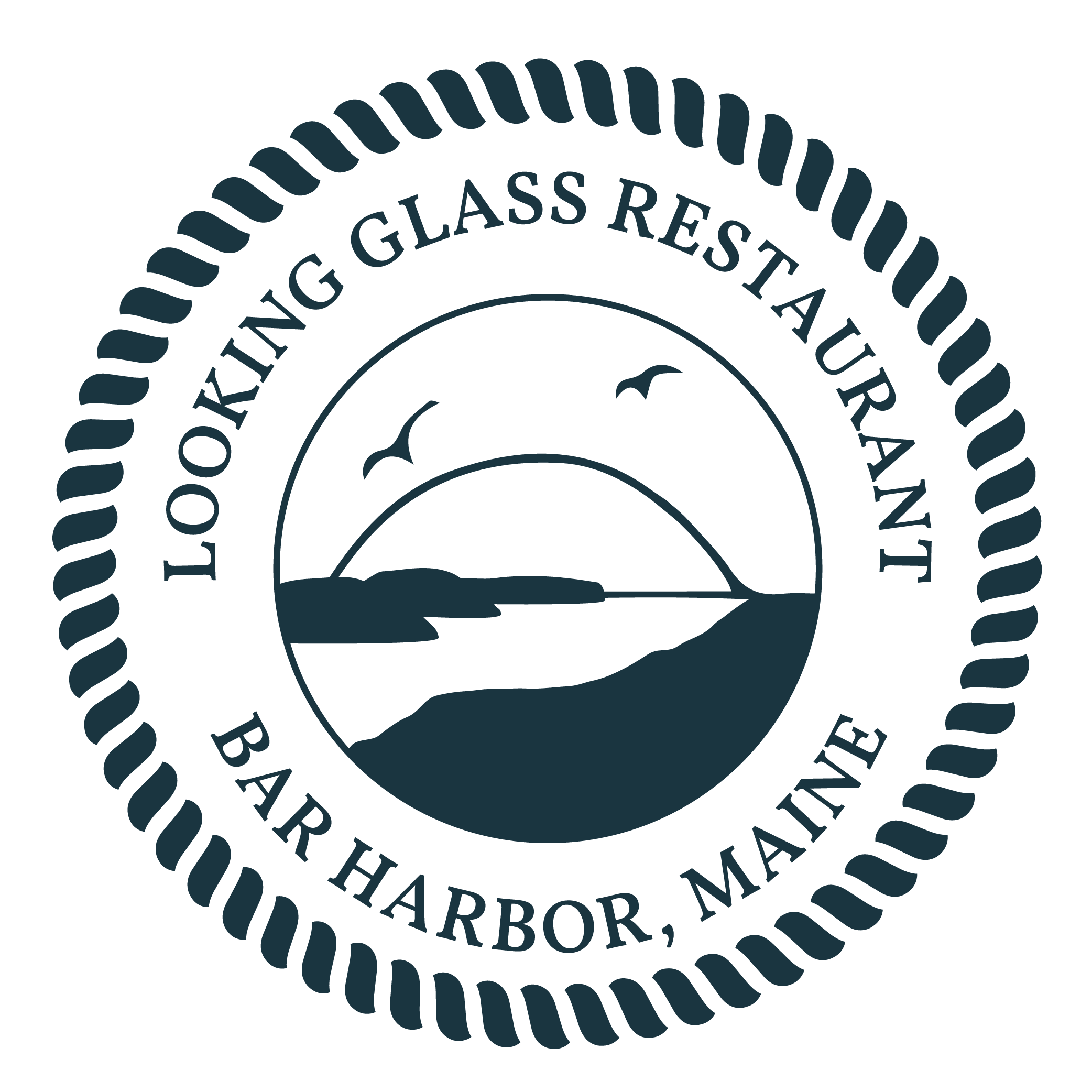 looking glass restaurant bar harbor maine